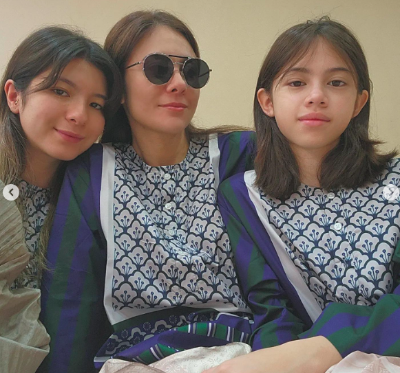 Potret cantik Wulan Guritno saat Lebaran. (foto: Instagram)