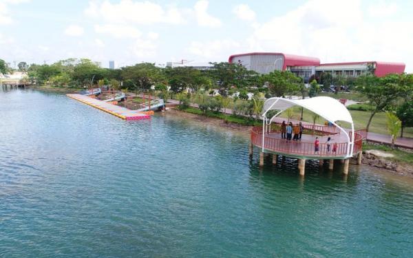 Tempat wisata di Palembang Danau Jakabaring. (Foto: Dok/Jakabaringsportcity)