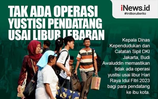 Infografis Tak Ada Operasi Yustisi Pendatang Usai Libur Lebaran 8926