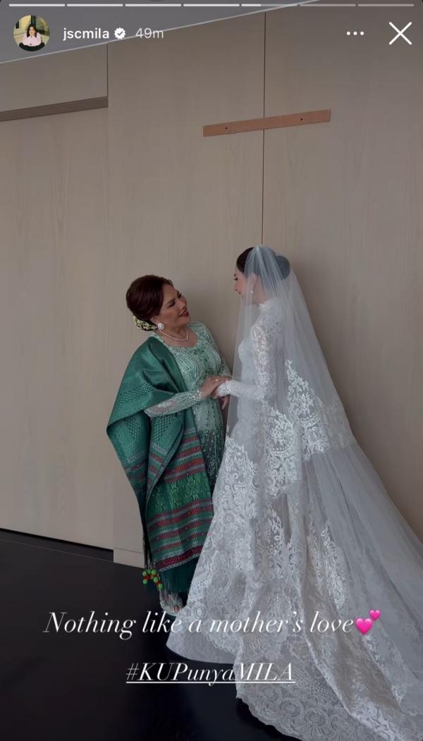 Potret cantik Jessica Mila sebelum pemberkatan nikah. (Foto: Instastory)