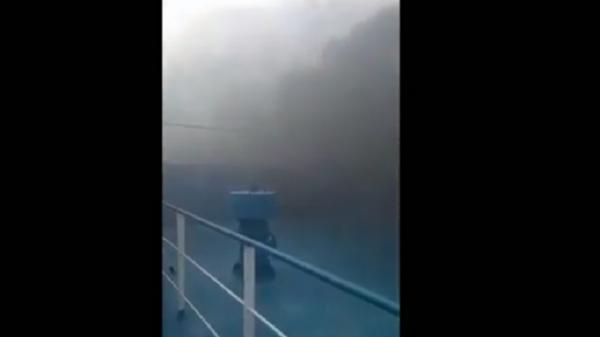 Kapal terbakar merak 4 Kapal penyeberangan Pelabuhan Merak, Banten - Bakauheni, Lampung terbakar, Sabtu (6/5/2023) pukul 15.20 WIB. (Foto: Istimewa).