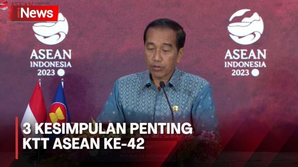 Jokowi Bacakan 3 Kesimpulan Penting KTT ASEAN ke-42, Salah Satunya Bahas Konflik Myanmar