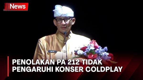 Menparekraf: Penolakan PA 212 Tidak Pengaruhi Persiapan Konser Coldplay