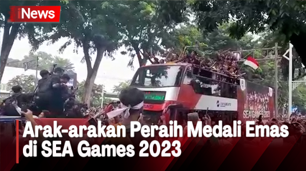 Masyarakat Sambut Peraih Medali Emas di SEA Games 2023