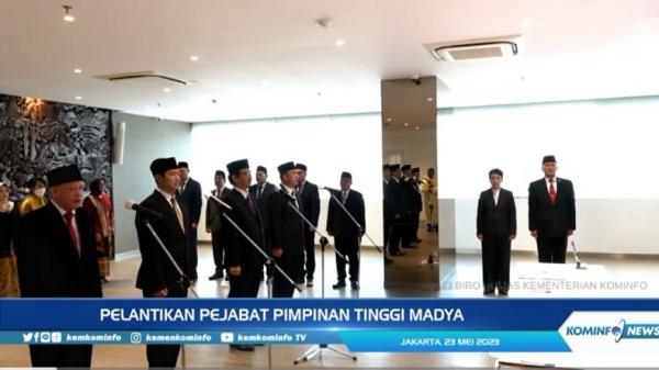 Mahfud MD Lantik 4 Pejabat Kominfo, Ini Nama-namanya