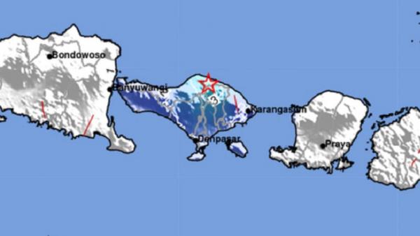 Gempa M 4,4 Guncang Buleleng Bali, Dirasakan Hingga Denpasar Dan Karangasem