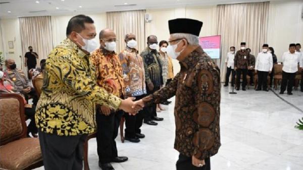 Wapres Ma'ruf Amin Kukuhkan Anggota BP3OKP dari 6 Provinsi di Papua, Ini Nama-namanya