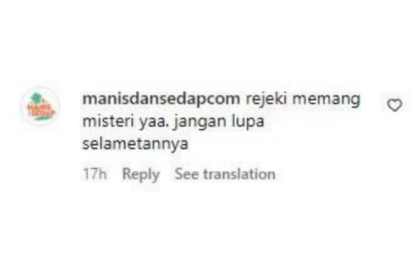 Komentar warganet pada unggahan foto di Instagram Adinda. (Foto: dok Instagram @hellowudin)