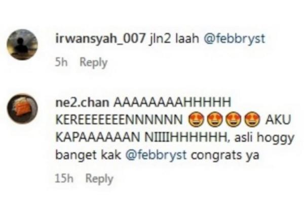 Komentar netizen di unggahan Febbry.