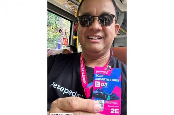 Anies Baswedan Nonton Formula E (Dok. Anies Baswedan)