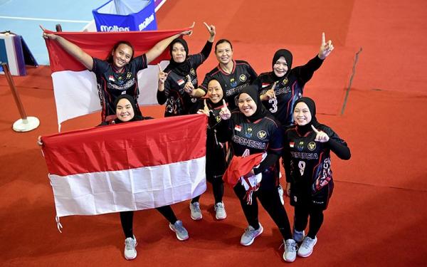 Tim Voli Putri Indonesia Rebut Medali Emas ASEAN Para Games 2023