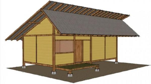 Rumah adat Jawa Barat dengan arsitektur Badak Heuay. (FOTO: ISTIMEWA)