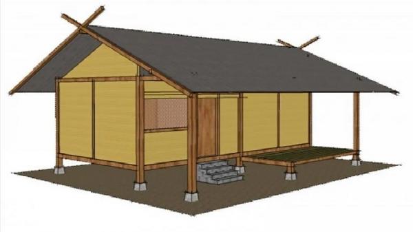Rumah adat Jawa Barat berarsitektur Jolopong. (FOTO: ISTIMEWA)