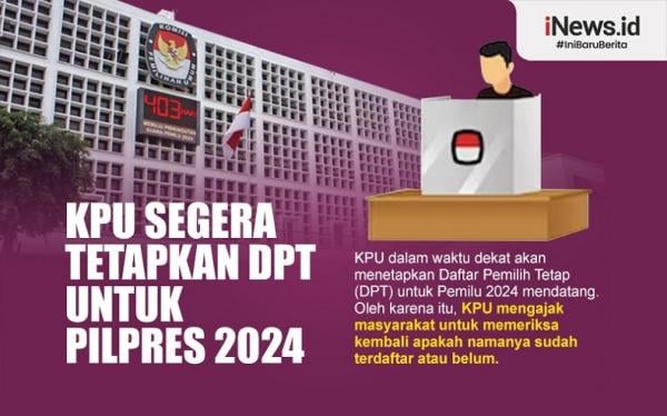 Infografis KPU Segera Tetapkan DPT Untuk Pilpres 2024