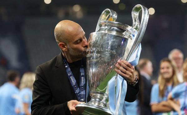 Manchester City juara Liga Champions 2022/2023. Pelatih The Citizens Pep Guardiola langsung kirim ancaman untuk Real Madrid. (Foto: REUTERS/Murad Sezer)