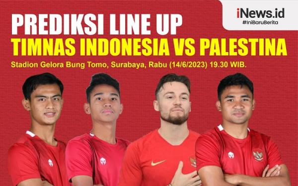 Infografis Prediksi Line Up Timnas Indonesia Vs Palestina