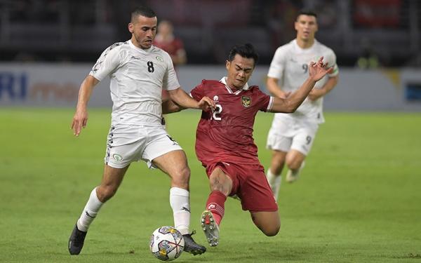 Ant Timnas Indonesia Palestina Imbang 1