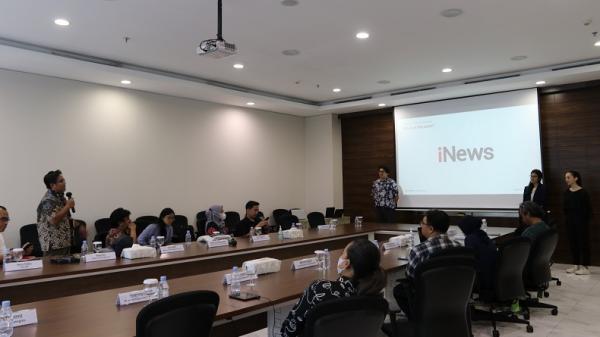 Suasana workshop program Google News Initiative (GNI) Digital Revenue Launchpad (DRL) bersama FT Strategies di Gedung iNews. (Foto: iNews)
