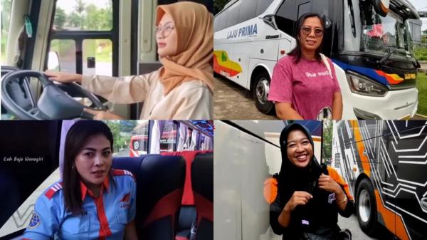 Deretan Sopir Bus Perempuan, Ada Yang Punya 3 Anak Sampai Hijaber ...