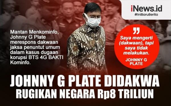 Infografis Johnny G Plate Didakwa Rugikan Negara Rp8 Triliun