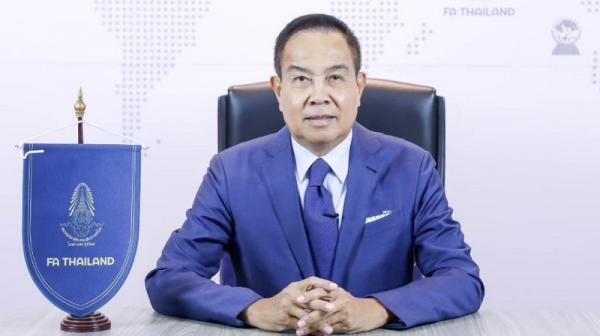 Somyot Poompanmoung Ketua Federasi Sepak Bola Thailand (FAT) Somyot Poompanmoung mundur dari jabatannya. (Foto: FAT)