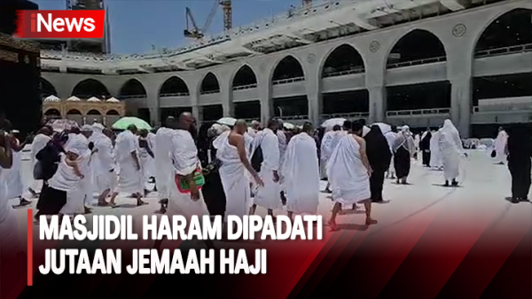 Jutaan Jemaah Haji Padati Masjidil Haram Jalani Tawaf Ifadah 