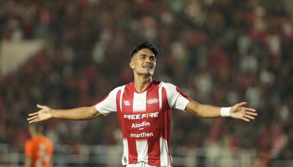 ramadhan sananta gol1 Ekspresi Ramadhan Sananta usai membobol gawang Borneo FC. Persis menang 2-1 atas Borneo di Stadion Manahan Solo, Sabtu (15/7) malam. (IST)