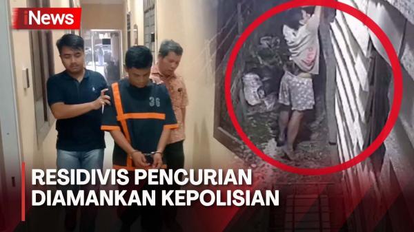 Aksinya Terekam CCTV, Residivis Pencurian Kembali Diamankan Kepolisian