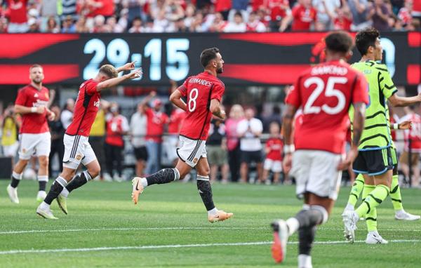 Hasil Arsenal Vs Man United: Gol Roket Bruno Fernandes Warnai Kemenangan Setan Merah