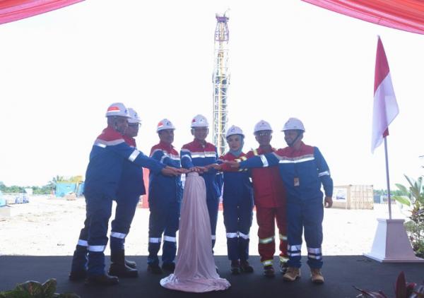 Peresmian Tajak Sumur Gulamo Eksplorasi Migas Peresmian Tajak Sumur Gulamo Eksplorasi Migas Non Konvensional di PHR Duri. (Foto: dok Pertamina)