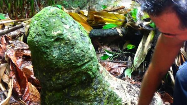 Benda purbakala ditemukan di Desa Umbu Idanotae, Kabupaten Nias Selatan, Sumatera Utara. (Foto: Jonirman).