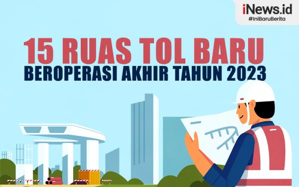 Infografis 15 Ruas Tol Baru Ditargetkan Beroperasi Akhir Tahun 2023