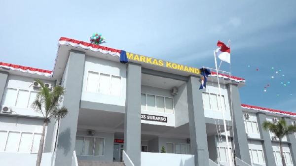 Gedung baru Markas Komando (Mako) Lanal Dumai, Riau. (Foto: Dedi Mahdi).