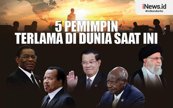 Infografis 5 Pemimpin Terlama Di Dunia Saat Ini