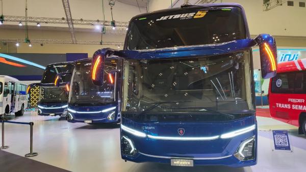 Penampakan Bodi Jetbus 5 Adi Putro Di GIIAS 2023, Mewah Dan Elegan ...