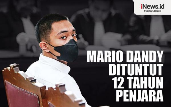 Infografis Mario Dandy Dituntut 12 Tahun Penjara