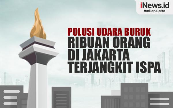 Infografis Polusi Udara Buruk Ribuan Orang Di Jakarta Terjangkit Ispa