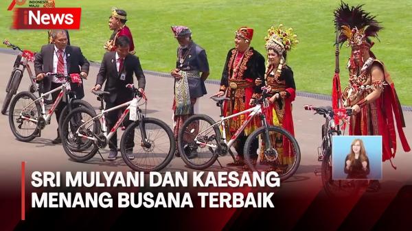 Menang Busana Terbaik Sri Mulyani Dan Kaesang Dapat Sepeda