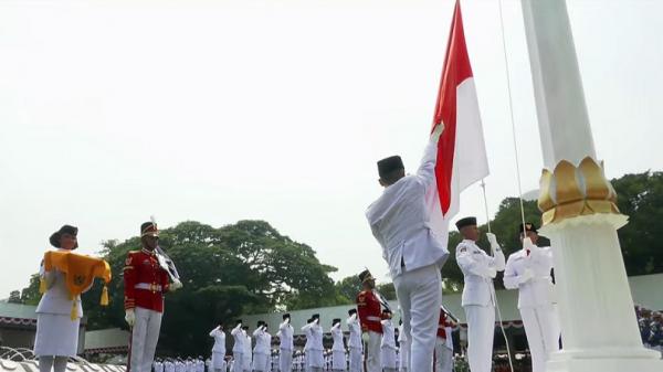 Detik-detik Paskibraka Indonesia Maju Kibarkan Sang Merah Putih di Upacara HUT ke-78 RI