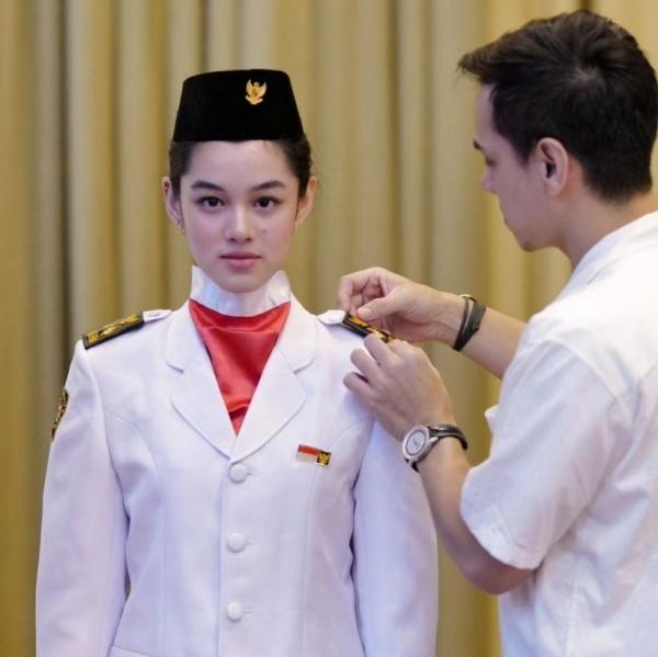 Anak artis jadi paskibraka. (Foto: instagram)