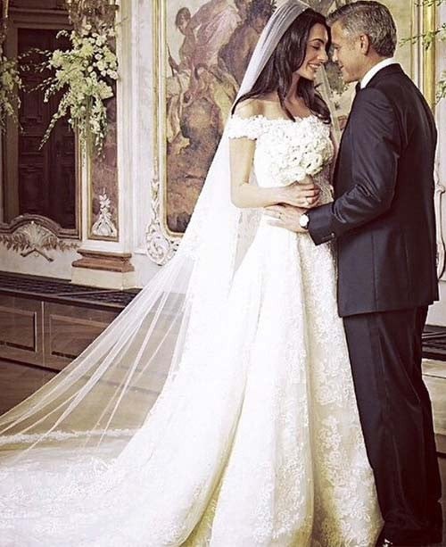 Amal Clooneys Wedding Dress 