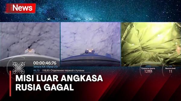 Misi Luar Angkasa Rusia Gagal, Pesawat Antariksa Luna-25 Jatuh di Bulan