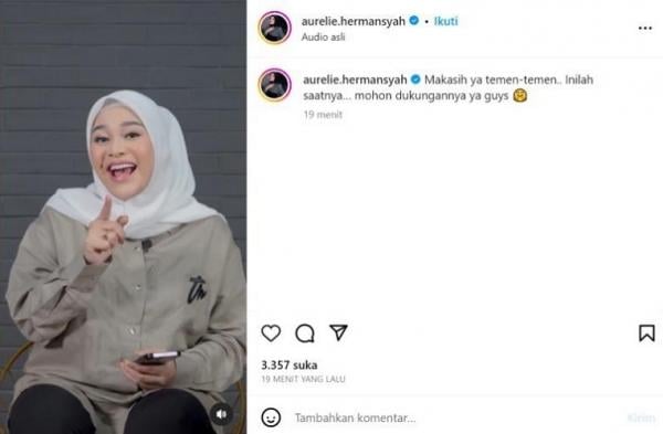 Shopee - Video klarifikasi Aurel Video klarifikasi Aurel di Instagram. (Foto: dok Instagram @aurelie.hermansyah)