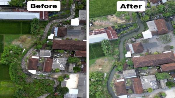 Viral Sungai Tercemar di Bali Mendadak Kinclong, 15.000 Kg Sampah Diangkut (Foto: Instagram/Sungai Watch)