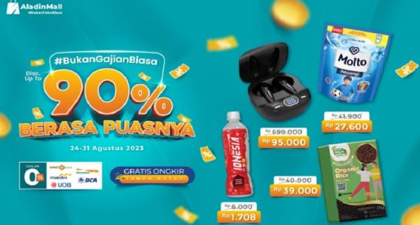 Serbu Diskon S.d 90% + Gratis Ongkir Di Big Promo AladinMall, # ...