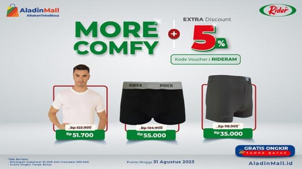 Serbu Promo Brand Rider di AladinMall, Dapatkan Ekstra Voucher + Gratis Ongkir! Serbu Promo Brand Rider di AladinMall, Dapatkan Ekstra Voucher + Gratis Ongkir!