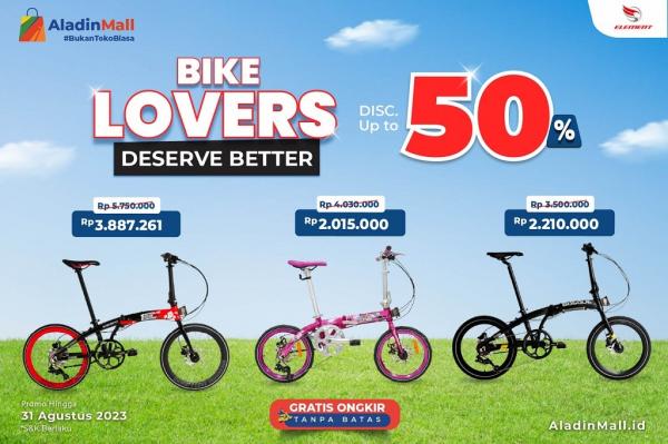 Dapatkan Diskon hingga 50% di Promo Element Bike AladinMall, Goes Jadi Makin Seru! Dapatkan Diskon hingga 50% di Promo Element Bike AladinMall, Goes Jadi Makin Seru!