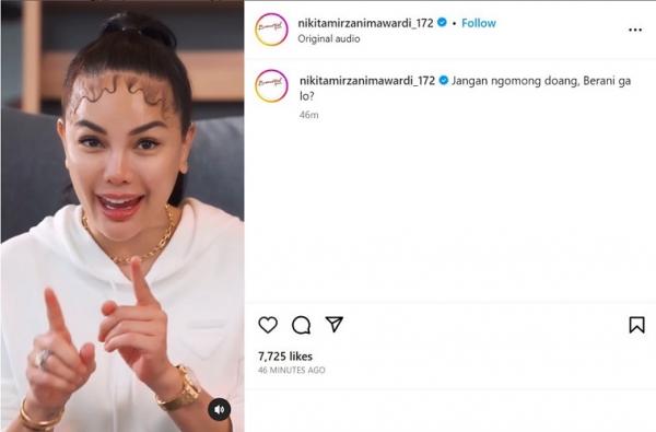 Postingan viral Nikita Mirzani Shopee Postingan viral Nikita Mirzani yang menantang netizen. (Foto: dok Instagram @nikitamirzanimawardi_172)