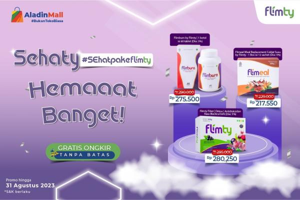 Mau Sehat dan Langsing? Serbu Promo Flimty di AladinMall, Ada Gratis Ongkir Juga Lho! Mau Sehat dan Langsing? Serbu Promo Flimty di AladinMall, Ada Gratis Ongkir Juga Lho!