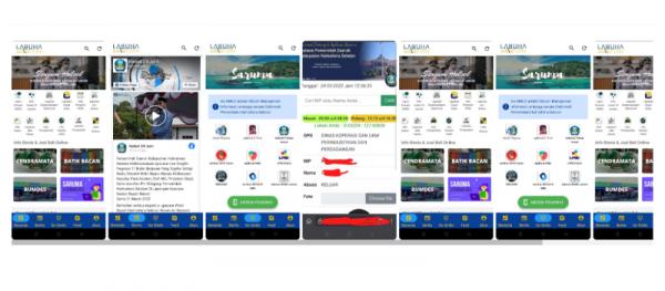 (Foto: Dok SS Aplikasi e-Smart Labuha)